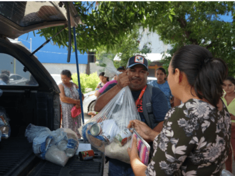 food distribution in Honduras